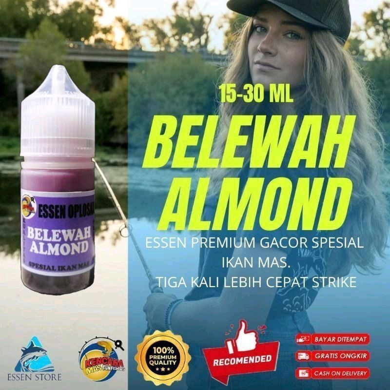 Essen Oplosan Germo 30 ML -  Essen Mancing Ikan Mas Premium Oplosan Blewah Almond