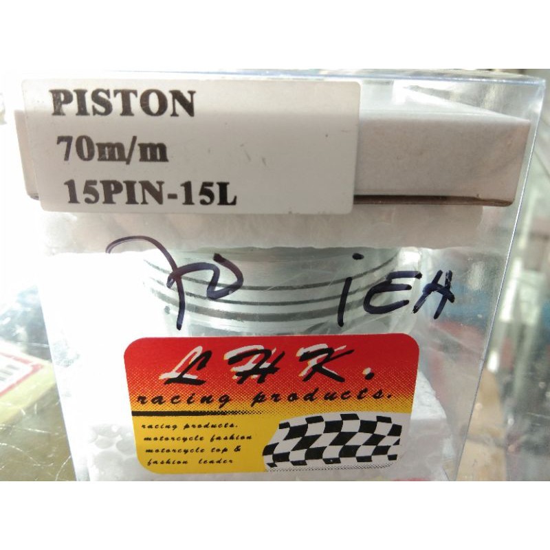 Piston Seher LHK 70 mm Pin Pen 15 1Set Udah Termasuk Ring Pin