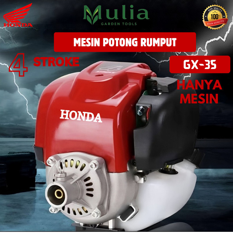 HONDA Mesin Potong Rumput 4 tak HANYA MESIN SAJA Brush Cutter GX-35 Mesin Pemotong Rumput Bensin 1.2