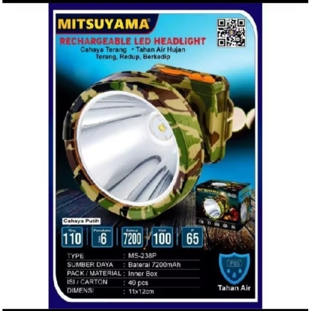 SENTER KEPALA MITSUYAMA 100 WATT MS-238P