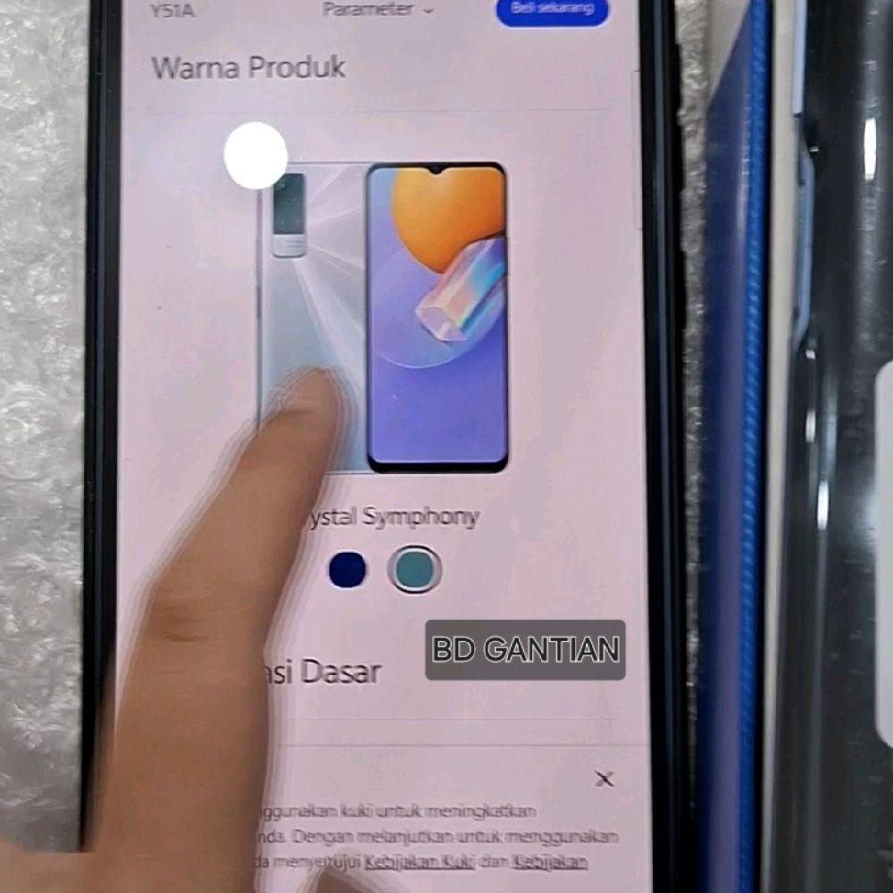 VIVO Y51 2020 8/128 GB GRADE C - MINUS HP SECOND ORIGINAL SINAR MUTIARA CELL (84936)