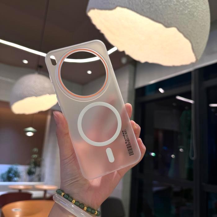 Case For VIVO X300 5G / VIVO X300 PRO 5G  Barcode Magsafe Magnetic Ultra Thin Color Cover Casing