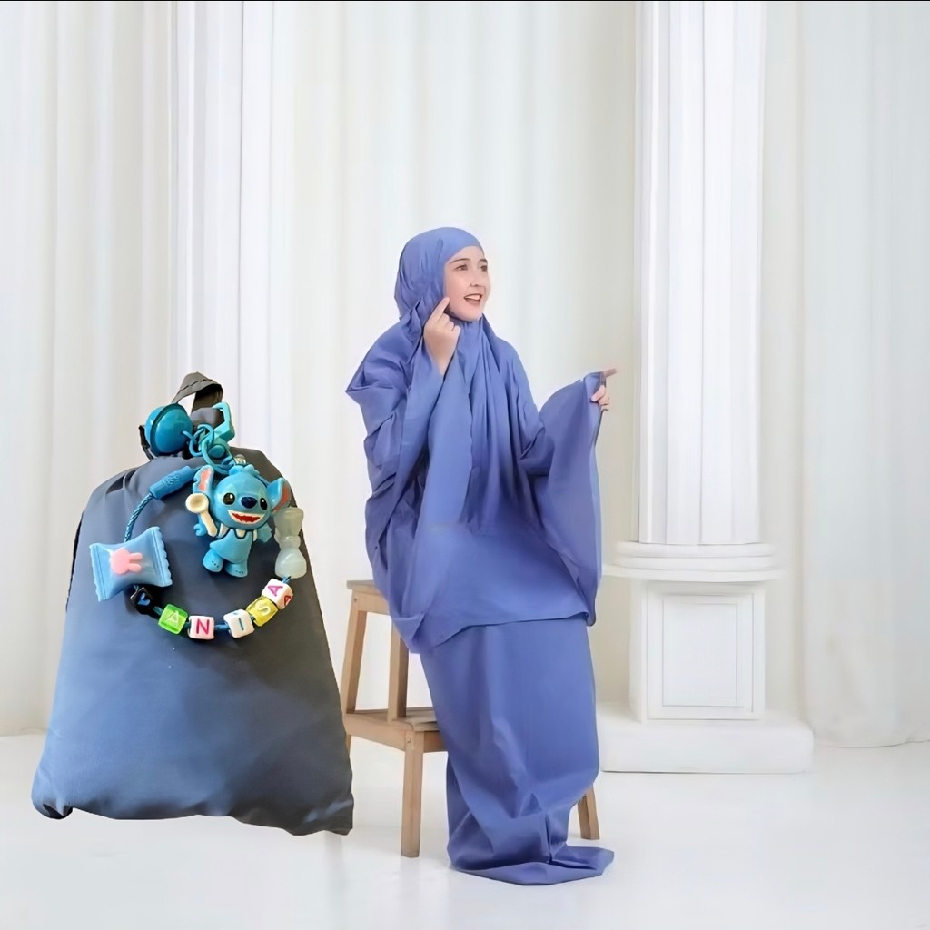 Rukoh Karakter Motif Lucu 2026 Mukena Anak Cewek Premium Telekung Solat Untuk Hari Raya Mugenah Ngaj