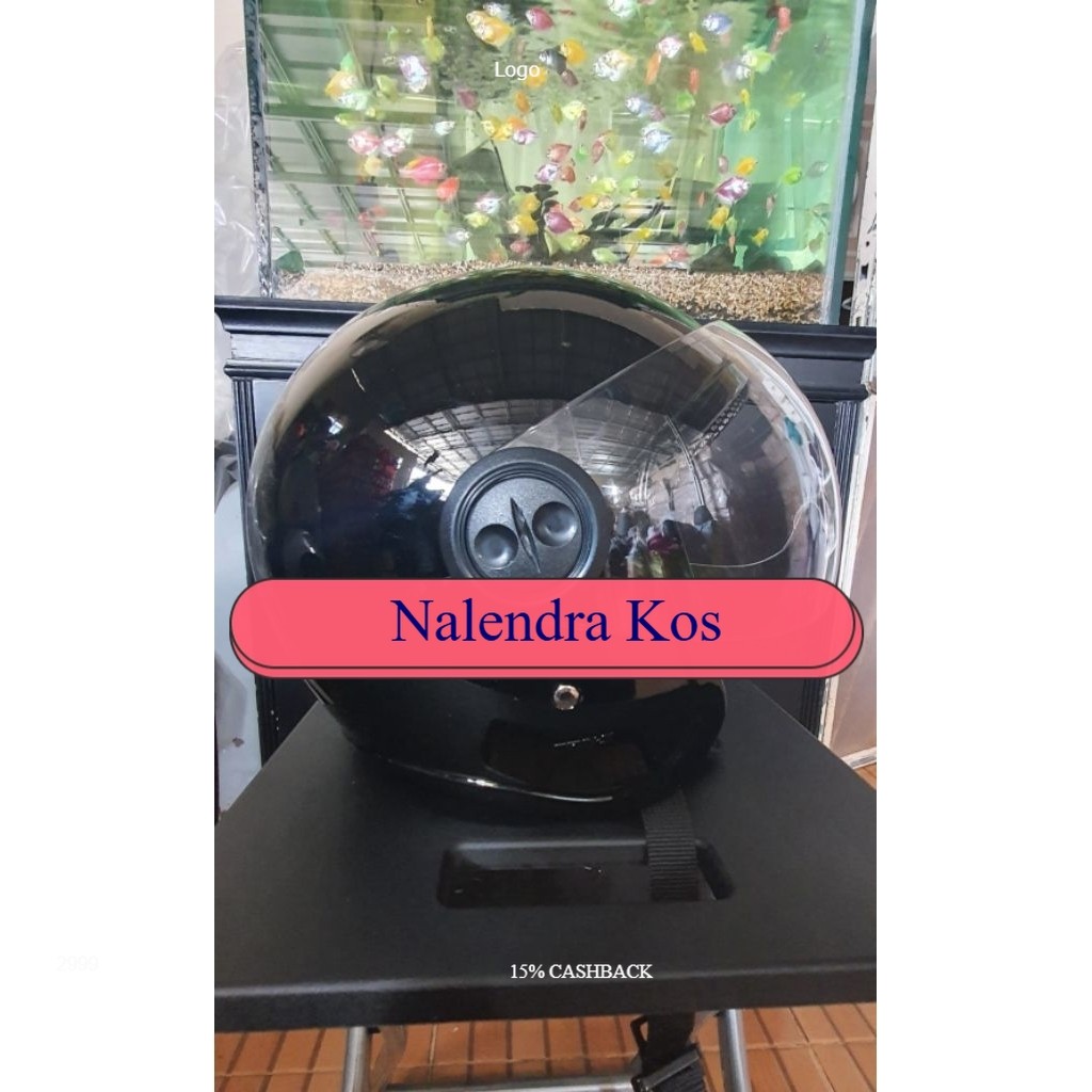 helm new scoopy hitam