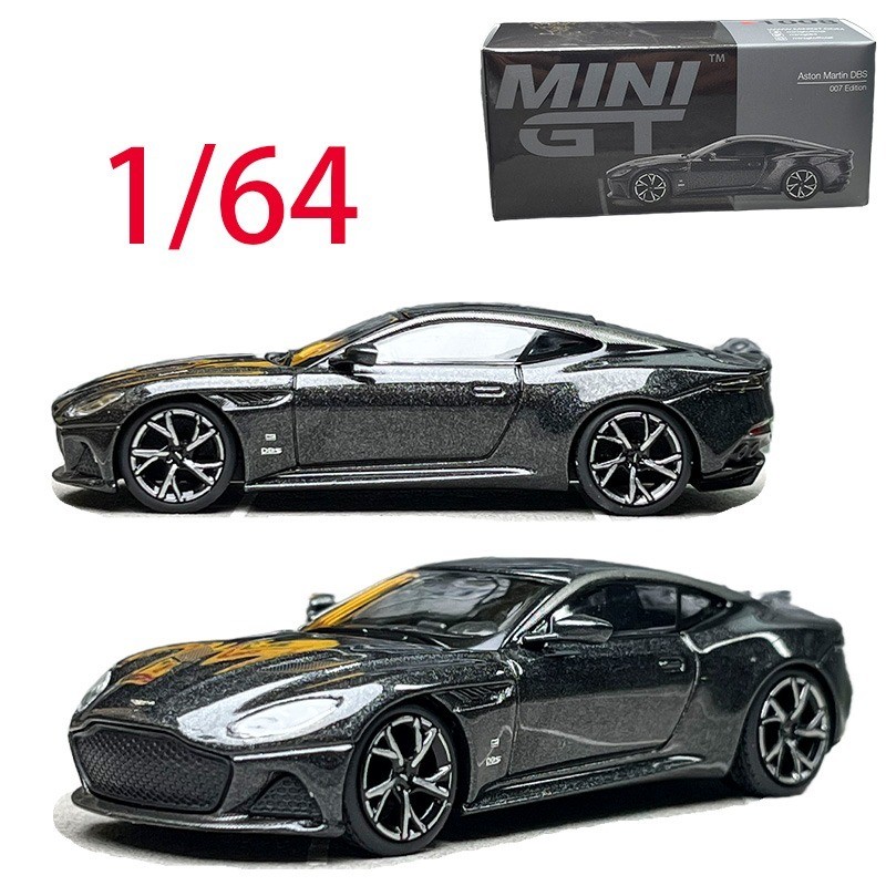 MINIGT Diecast 1/64 Scale Aston Martin Alloy Car Model Aston Martin DBS 007 #1008 Play Vehicles Toys