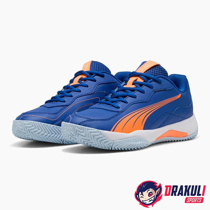 Padel Shoes Puma Nova Smash Blue Orange Sneakers