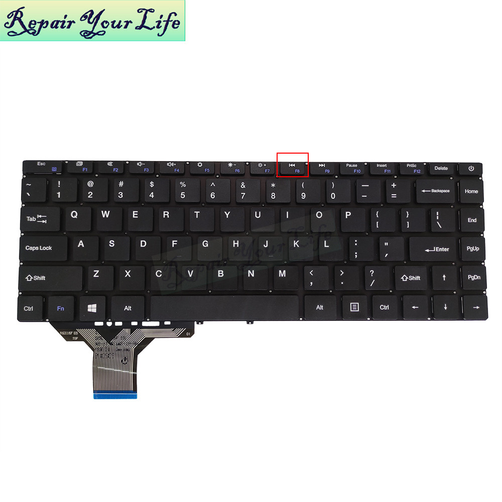 US Cze Laptop Keyboard For Teclast/Taian F7 Plus 2 Plus II Notebook Keyboard Fit XK-HS122 MB3181005 
