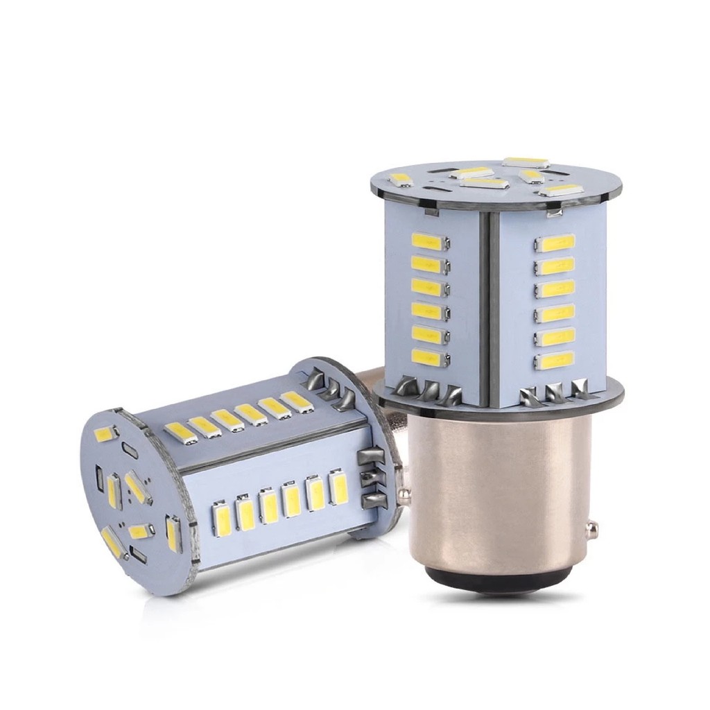 Lampu Led Rem Bayonet 2 Kaki Merah Cob Plasma Mode Standby Super Terang 
