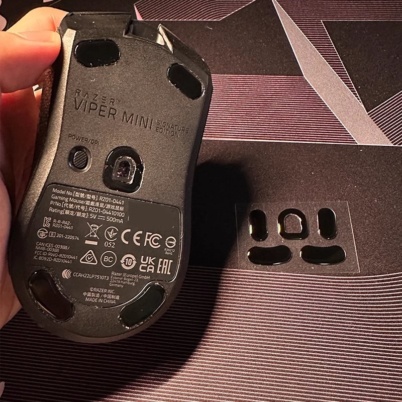 1 Set Ultraglide Glass Mouse Skates Feet For Razer Viper Mini SE Signature Etion MINISE Same Model G