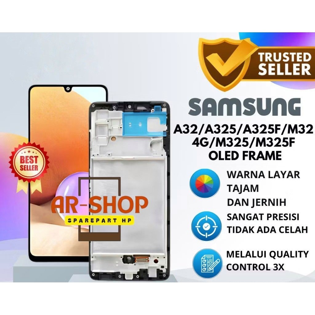 LCD TOUCHSCREEN SAMSUNG A32 4G OLED + FRAME