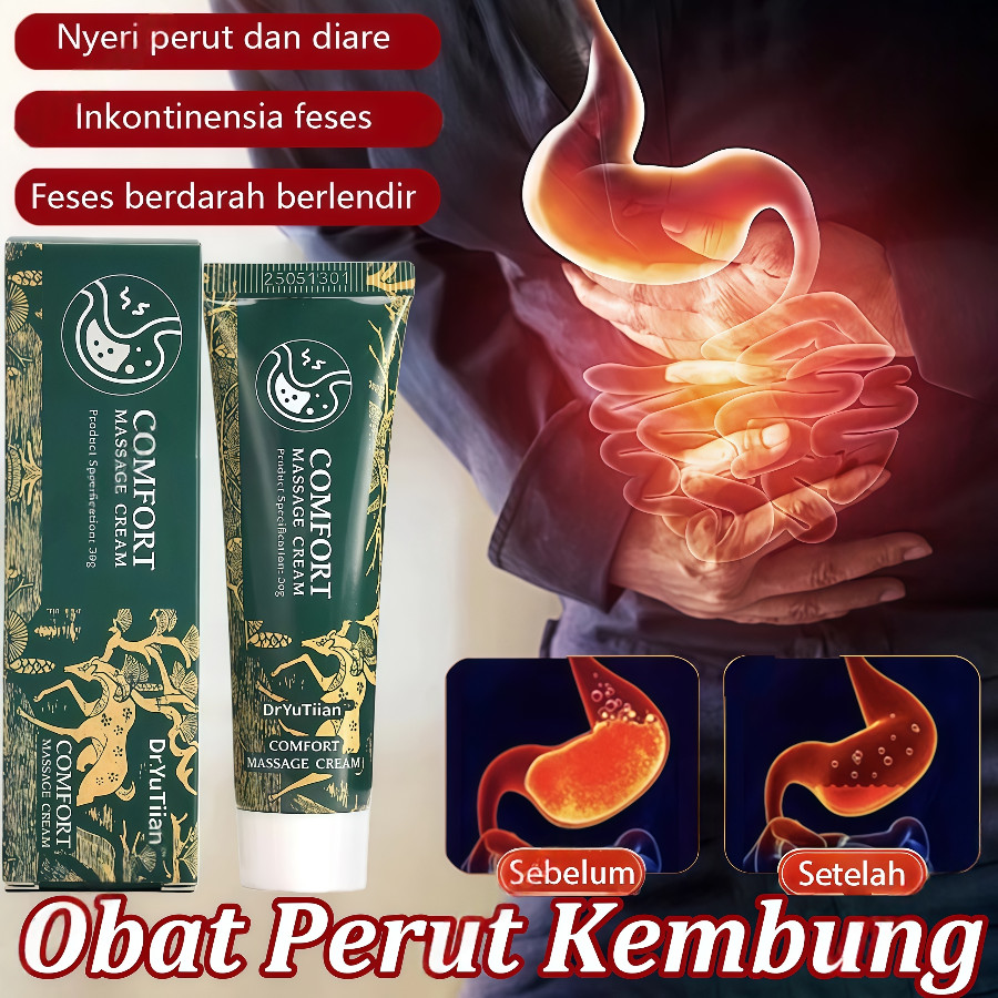 Dr.YuTitan Comfort Massage Cream Gel, Perut Nyaman, Meredakan Kembung, Sembelit, Gangguan Pencernaan