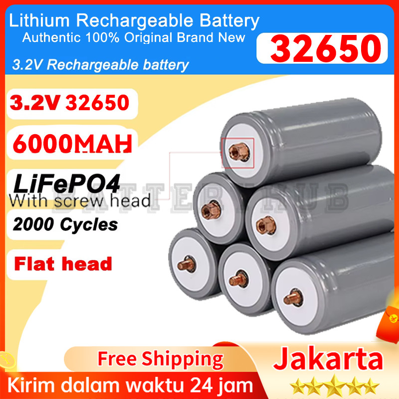 Battery Lithium 32650 Rechargeable Baterai Lifepo4 battery 32700 lifepo4 lipo4 lithium polymer 6000m
