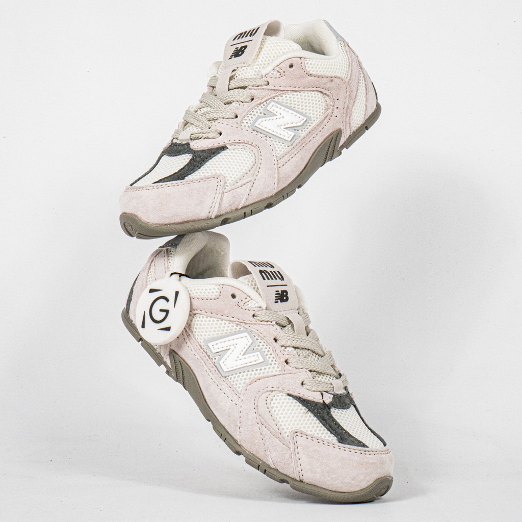 Sepatu Anak NB New Balance x Miu Miu Beige Cream Kids Sneakers