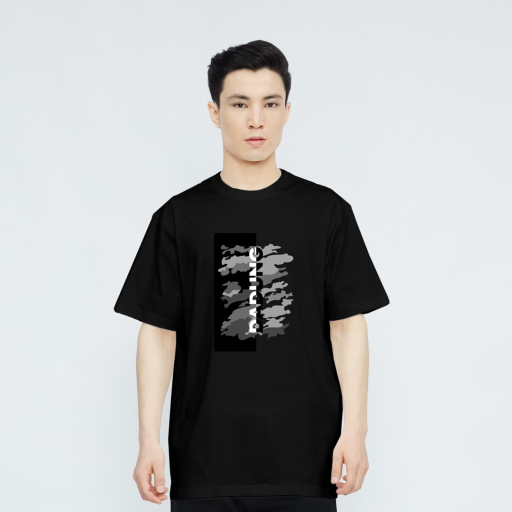 (COD) DADUNG | Kaos Pria Warna Hitam, Nyaman dan Stylish | ARMY - T-SHIRT