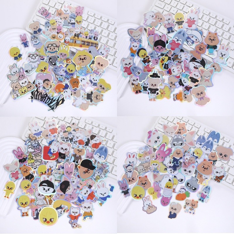 Stray Kids Animal Cartoon Stickers 50P SKZOO Creative Handbooks Mobile Luggage Decoration Stickers