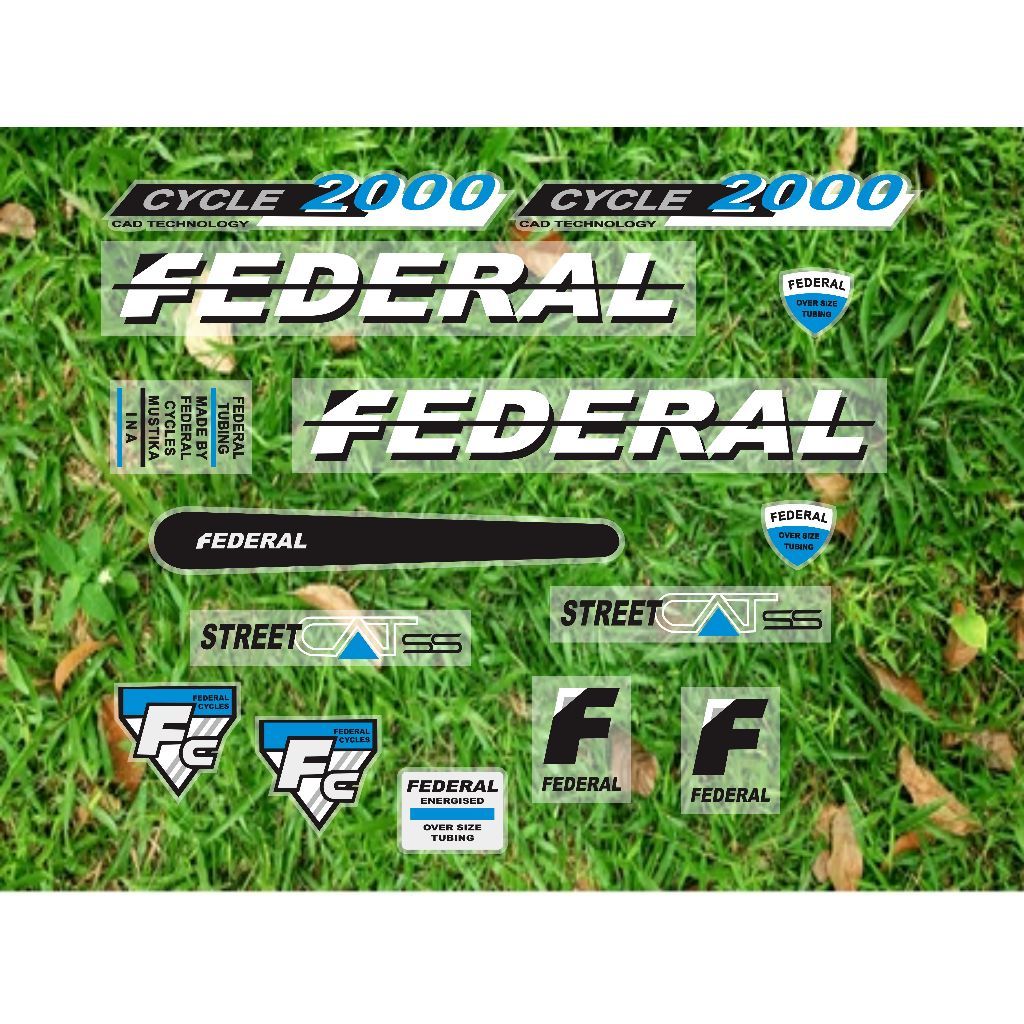 decal stiker sepeda federal street cat transparan maxdecal