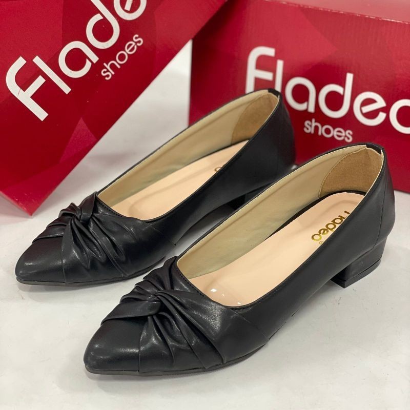 Sepatu Kerja FLADEO L07  heels 3 CM formal berkualitas