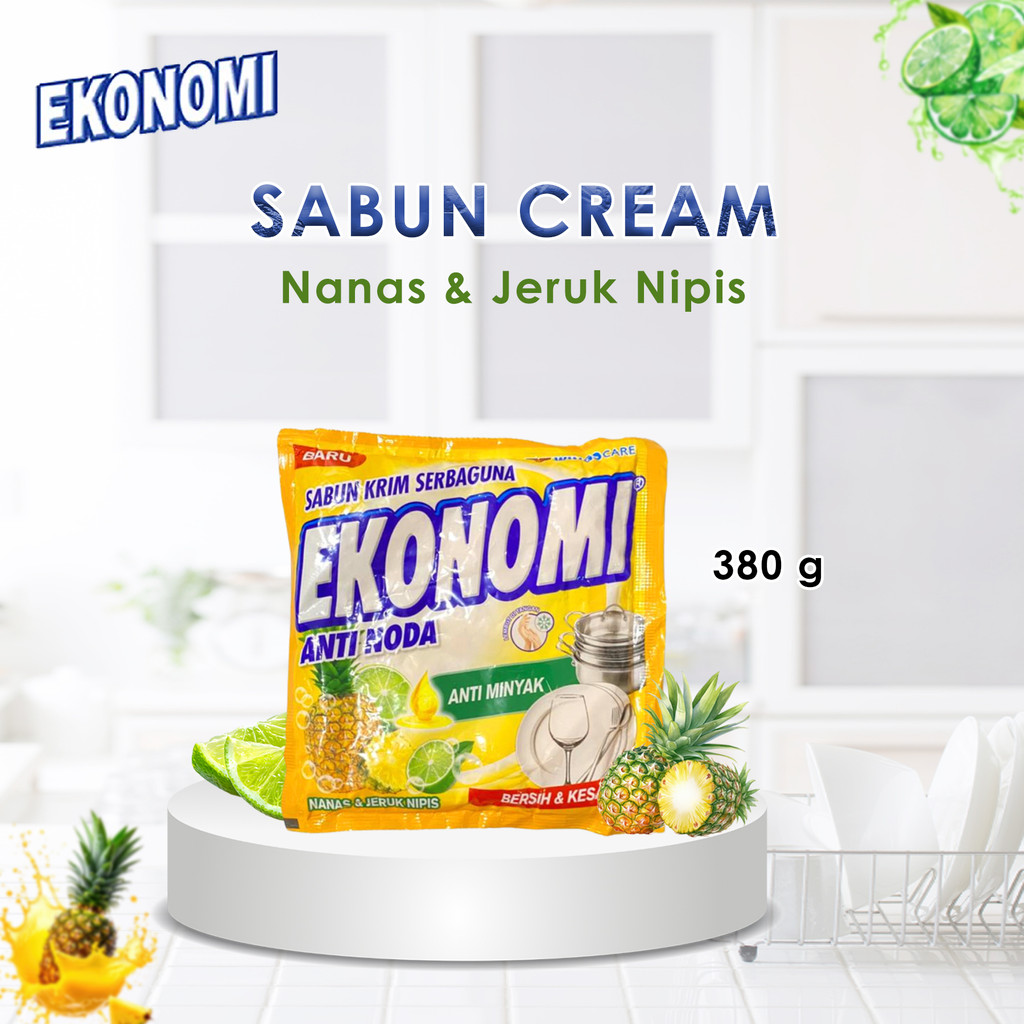 Sabun Colek EKONOMI 380g Rasa Nanas & Jeruk Nipis | Pembersih Piring Anti Minyak