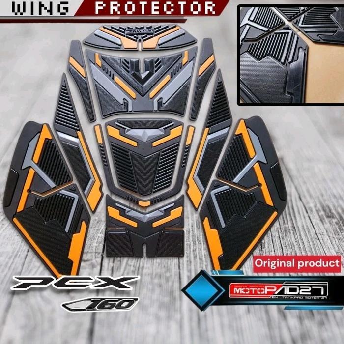 Tankpad Pcx 160 Tankpad Pcx 160 Full set 2023 Deckpad Honda Pcx 160 2021-2022 - Hitam