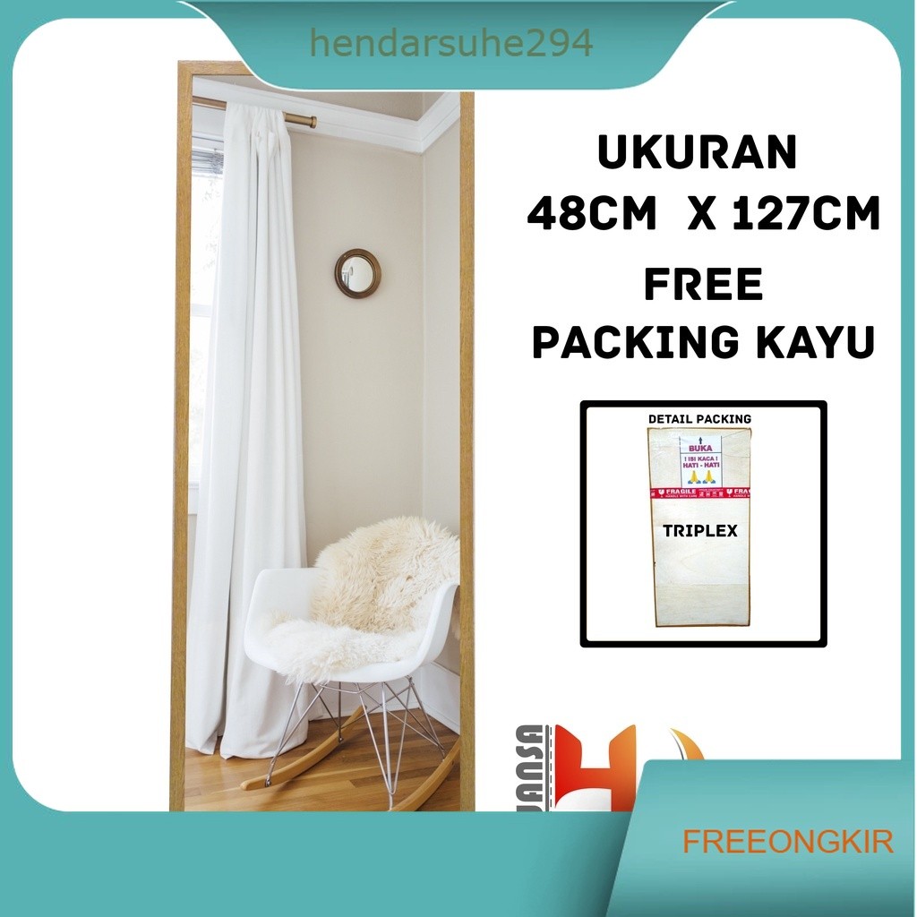 Cermin Gantung Dinding Frame - Cermin Rias Gantung - Cermin Dinding - Cermin Badan Gantung