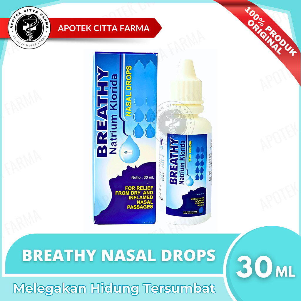 Breathy Nasal Drops 30 ml - Obat Tetes Hidung Khusus Anak Dan Bayi