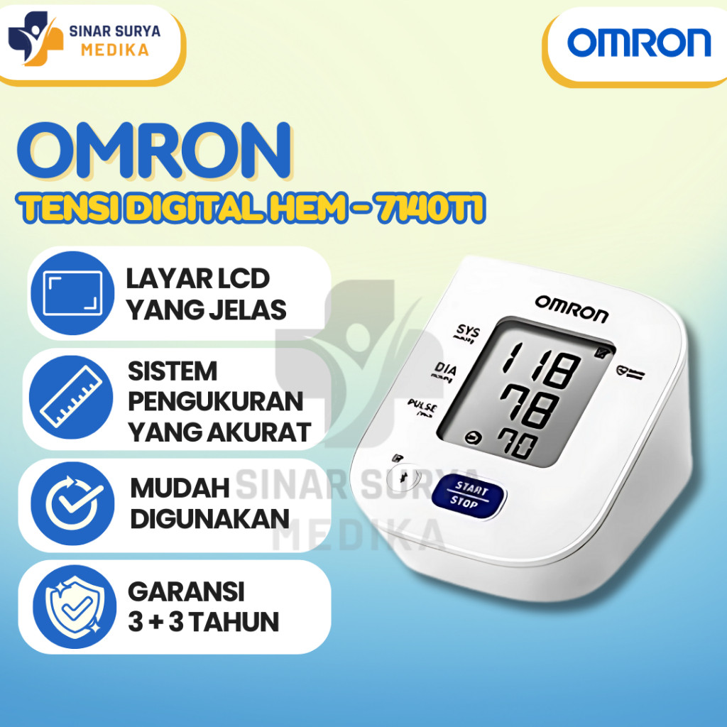 Tensimeter Digital Omron HEM-7140T Bluetooth / Tensimeter Omron 7140T / Tensimeter Omron Bluetooth