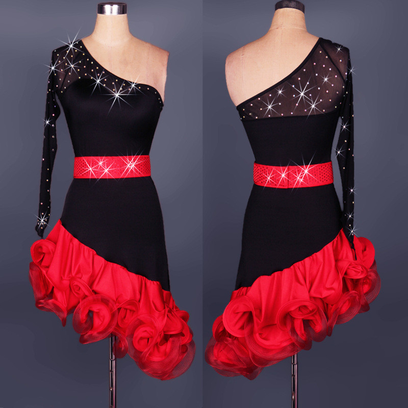 Adult Performance Dance Dress Latin Performance Dress Latin Dance Skirt Competition Dress Latin Danc