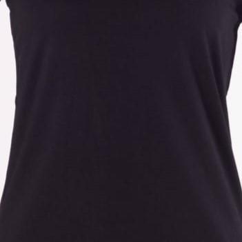 Manset Gamis Kaos Lengan Pendek JADECLOVER T192 Baju Panjang Wanita - Black, M