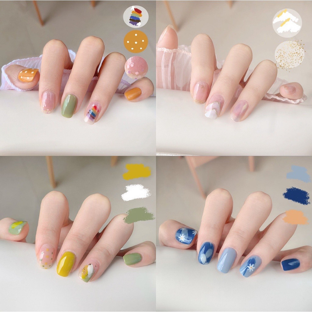 WYNSTUFF Kuku Palsu Cantik Fake Nails False Nails Korean Style Nail Art