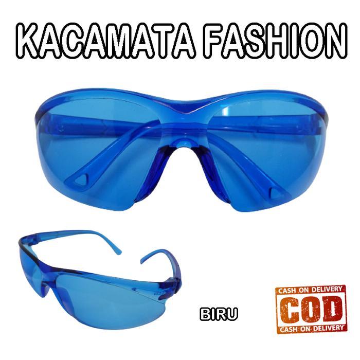 Kacamata Hitam Cewek Pria Murah INS Fashion Kacamata Hitam Retro Gaya - Putih