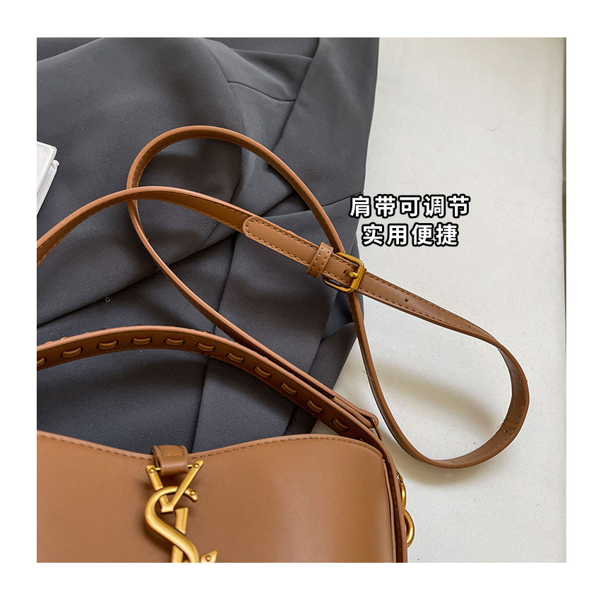 Luxury Chain Bucket Bag Women Office Tote Bag YSL Inspired Design Shoulder Crossbody Bag