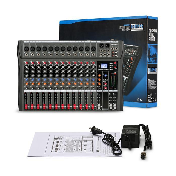 NEW BAXS Mixer audio 12 channel murah CT120S audio mixer with equalizer profesional  12-saluran efek