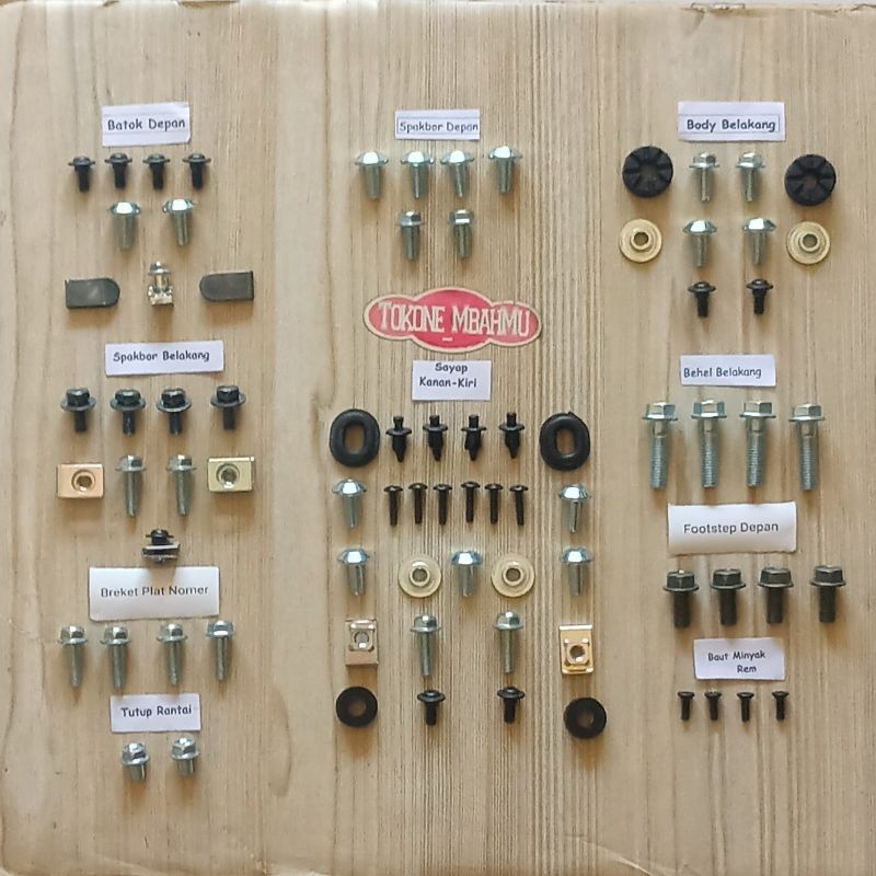 COD / Baut Full Set Cover Body Bodi Honda Sonic 150 R Fi PGM-FI Motorcycle