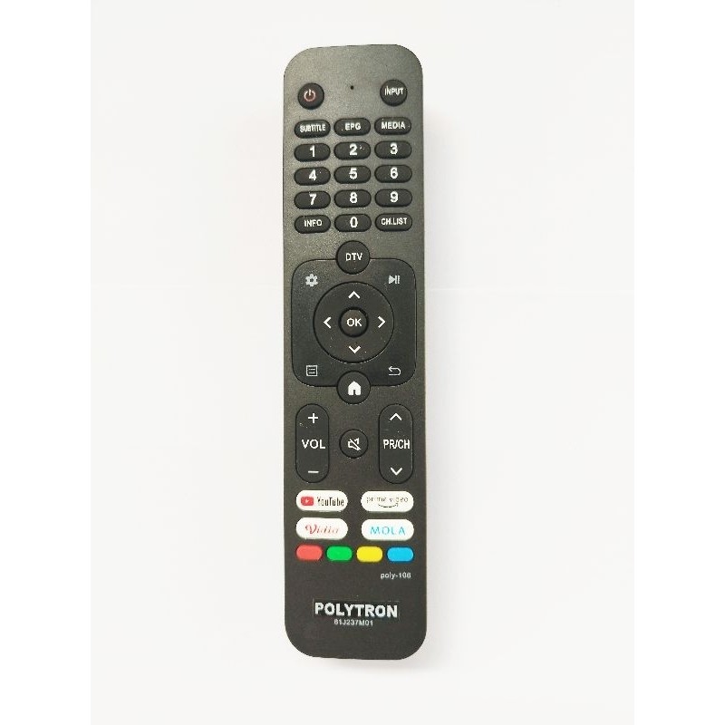 REMOT REMOTE TV POLYTRON SMART TV 81J237M01 - 81J237 FOR PLD 32TAG5959 PLD 24CV1869 PLD 32CV1869 PLD