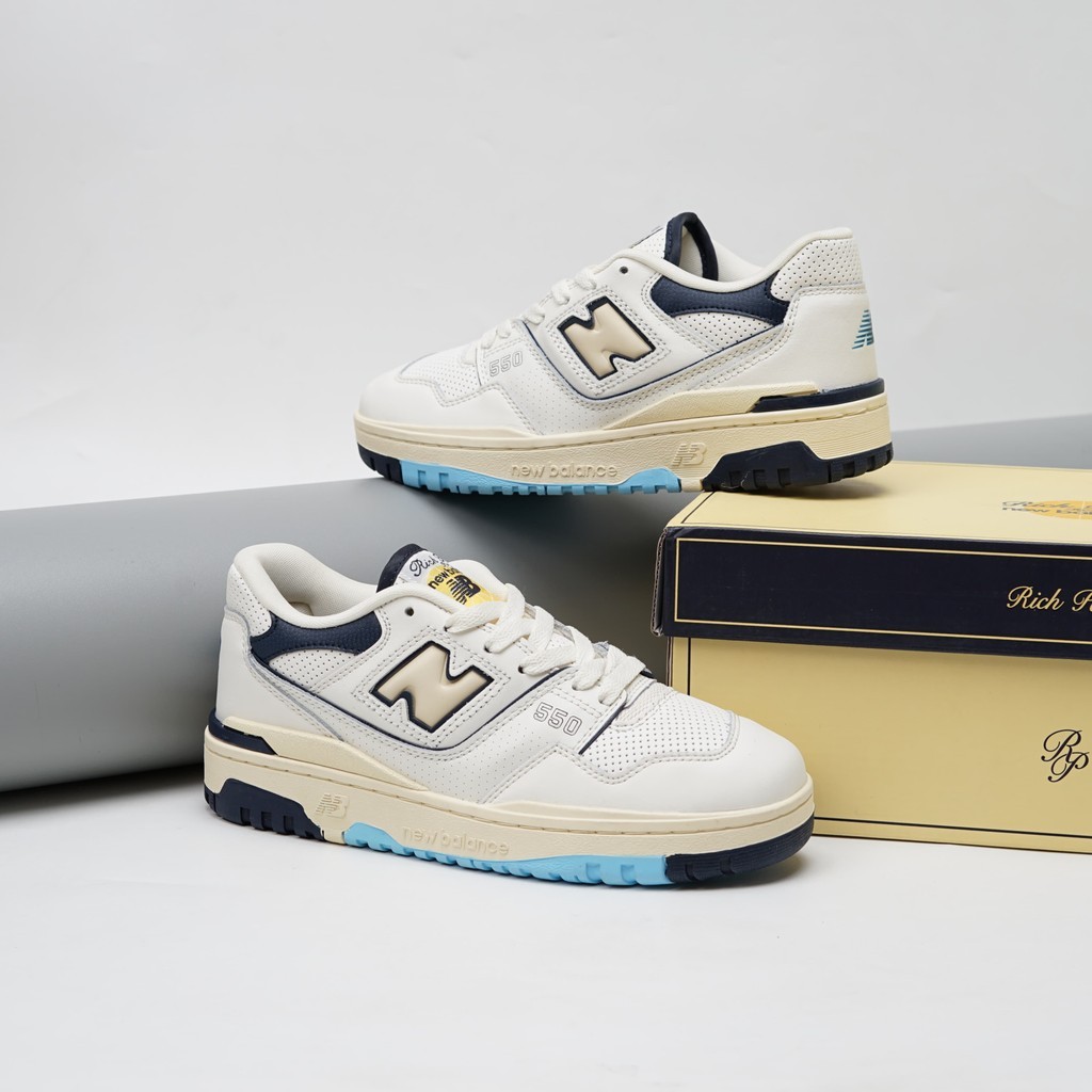 New Balance  550 Cream Yellow Blue X Rich Paul