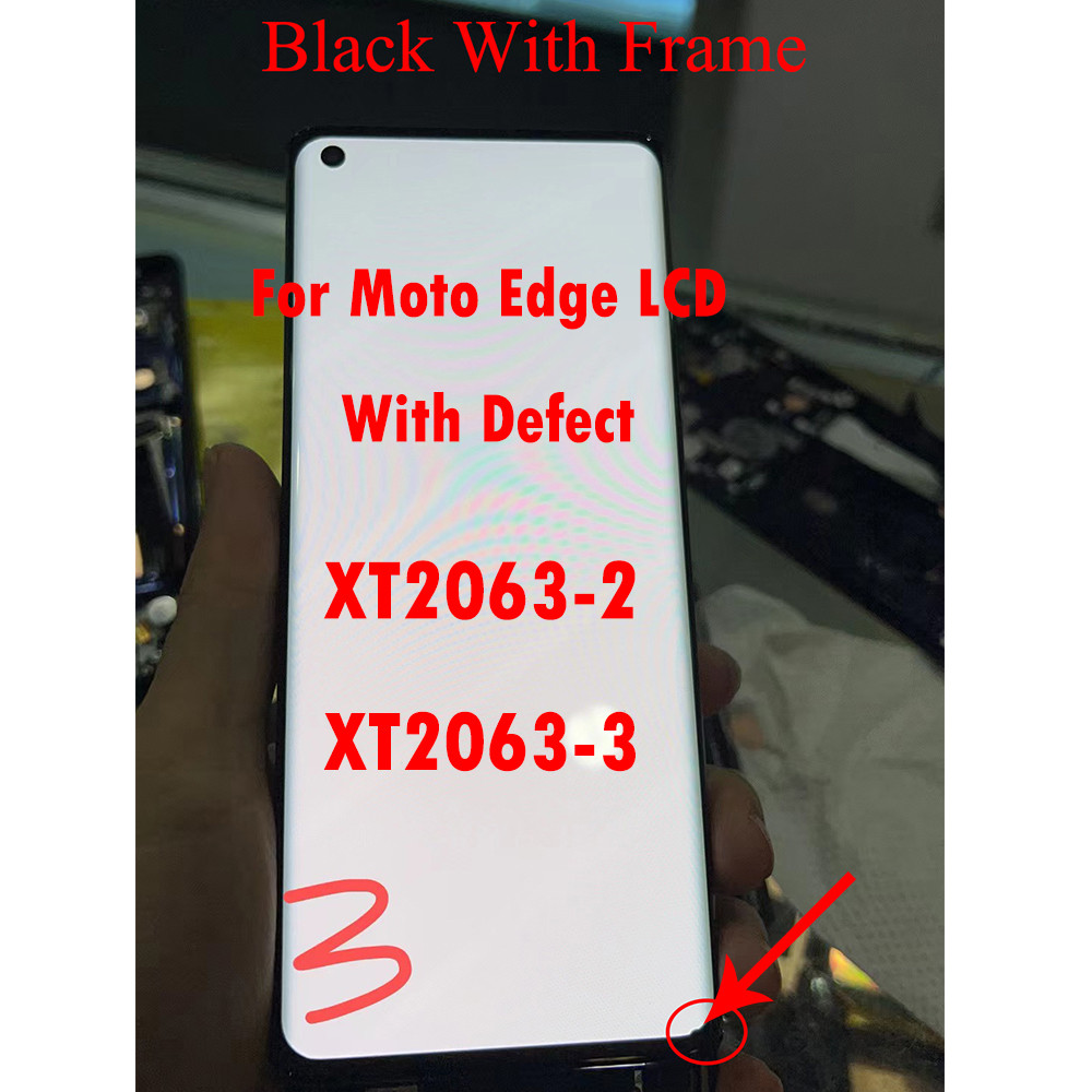 Original With Defect For Motorola Edge LCD XT2063-2 XT2063-3 splay Tou Screen gitizer For Moto Edge 