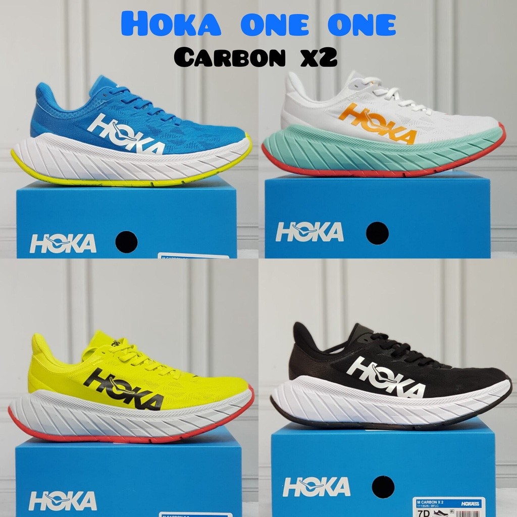 SEPATU LARI PRIA WANITA HOKA HOKA ONE ONE CARBON X2 SEPATU RUNNING/SEPATU OLAHRAGA KEKINIAN