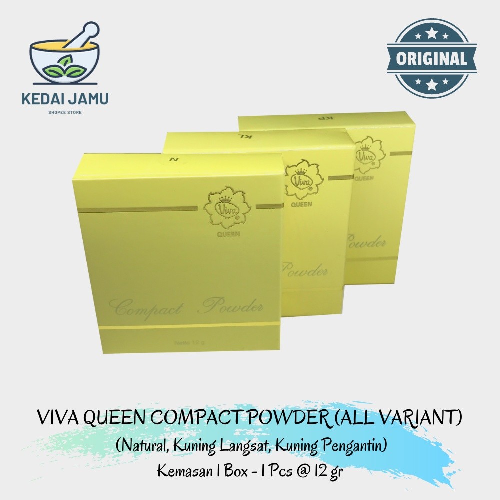 VIVA Queen Compact Powder Full Size / Bedak Padat Queen VIVA