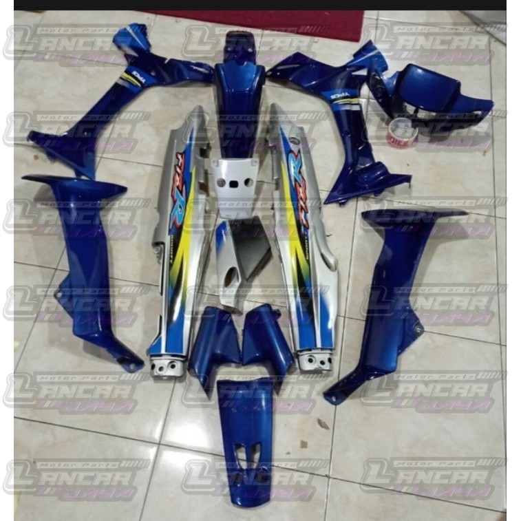 bodi Fizr Full set halus bodi Fizr Fiz R Biru Silver