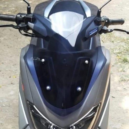 windshield visor nmax model super racer tinggi touring tebal 4mili - nmax new bening terlaris