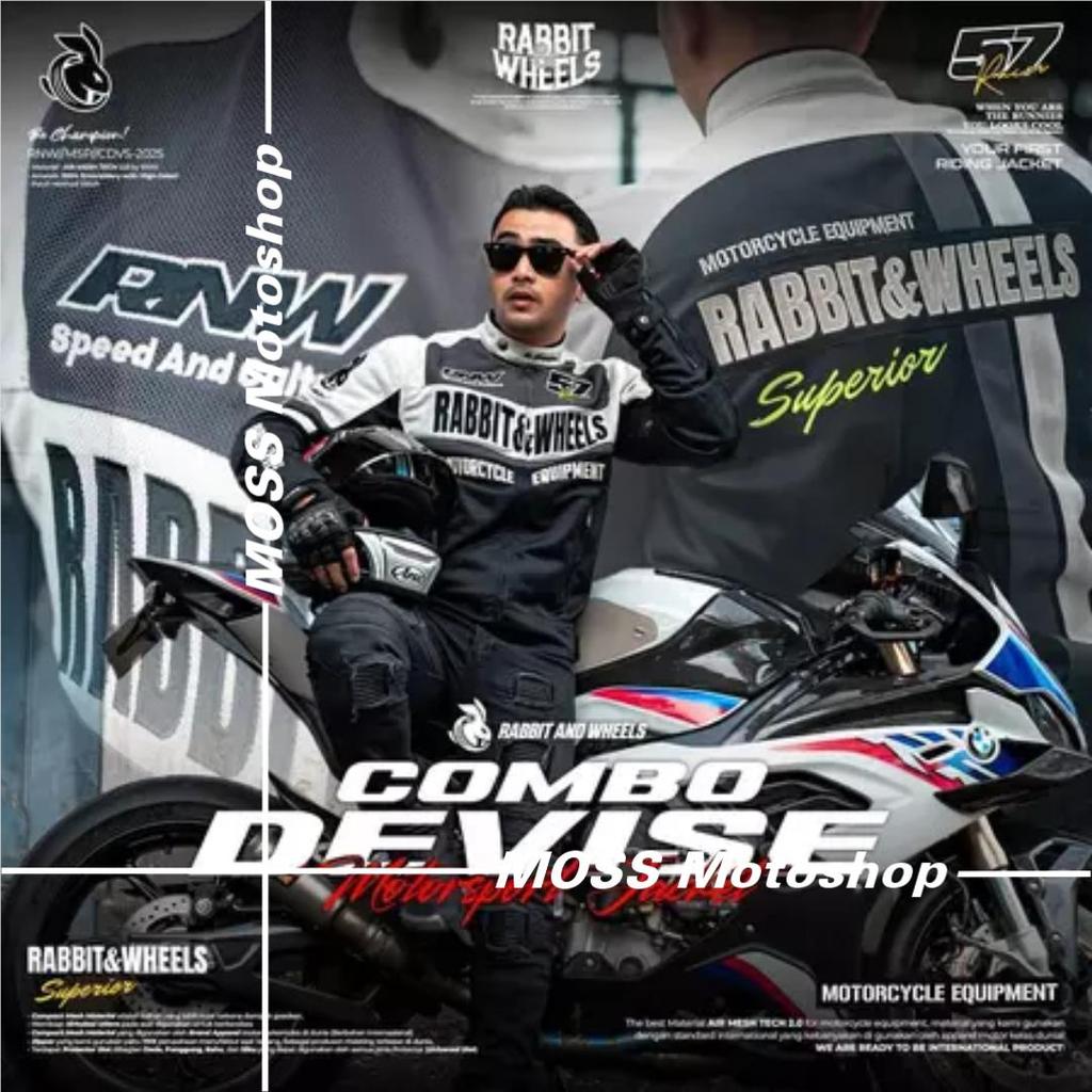 JAKET RABBIT & WHEELS COMBO DEVISE GREY | JAKET TOURING RABBIT & WHEELS | 100% ORIGINAL PRODUCT