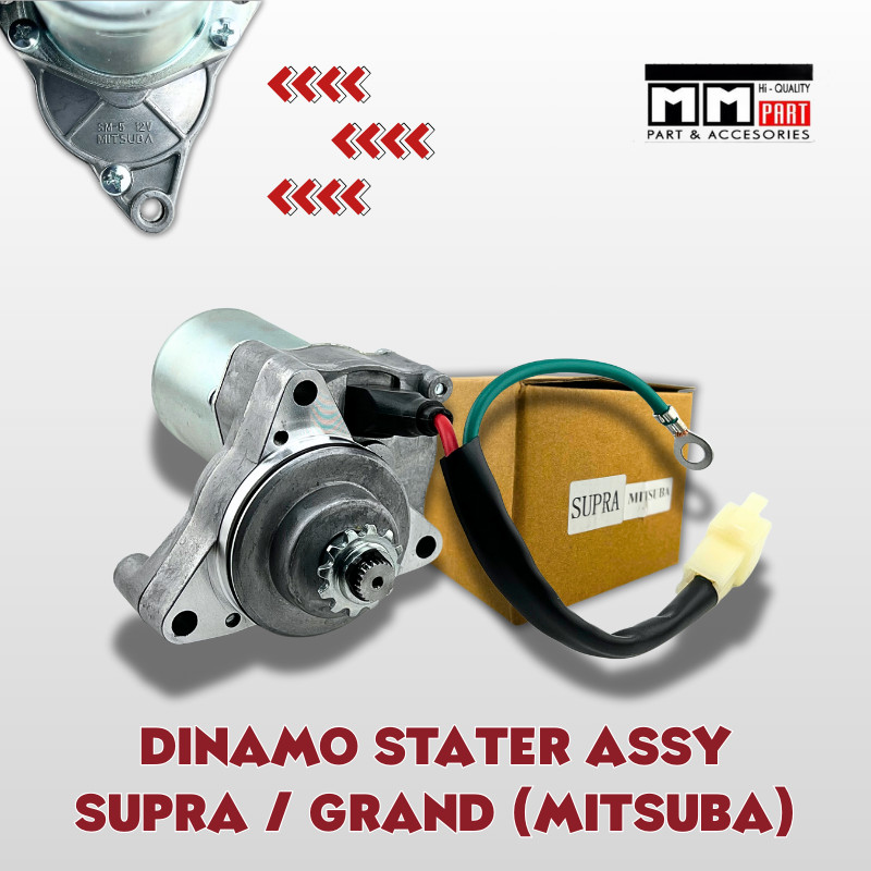 DINAMO STATER ASSY SUPRA / GRAND MITSUBA – DINAMO STARTER SUPRA FIT / REVO LAMA / LEGENDA / PRIMA