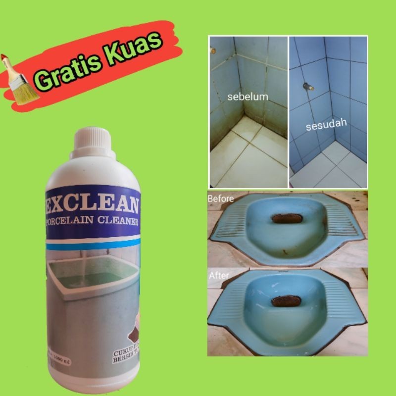 promo|| Exclean Pembersih Kamar Mandi 1 Liter Non-HCL