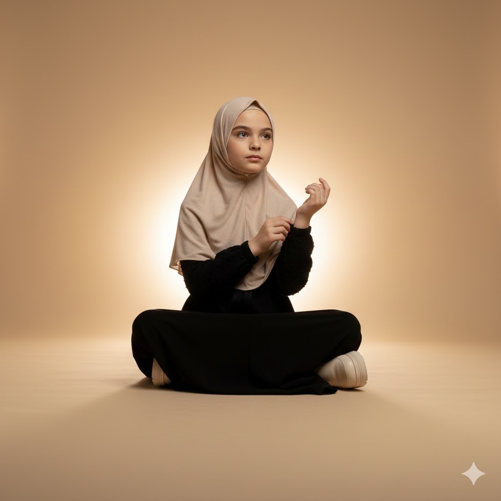 Gamis Remaja Syari Hitam Putih Model Tanggung Terbaru Elegan Nyaman Dipakai untuk Lebaran 2026