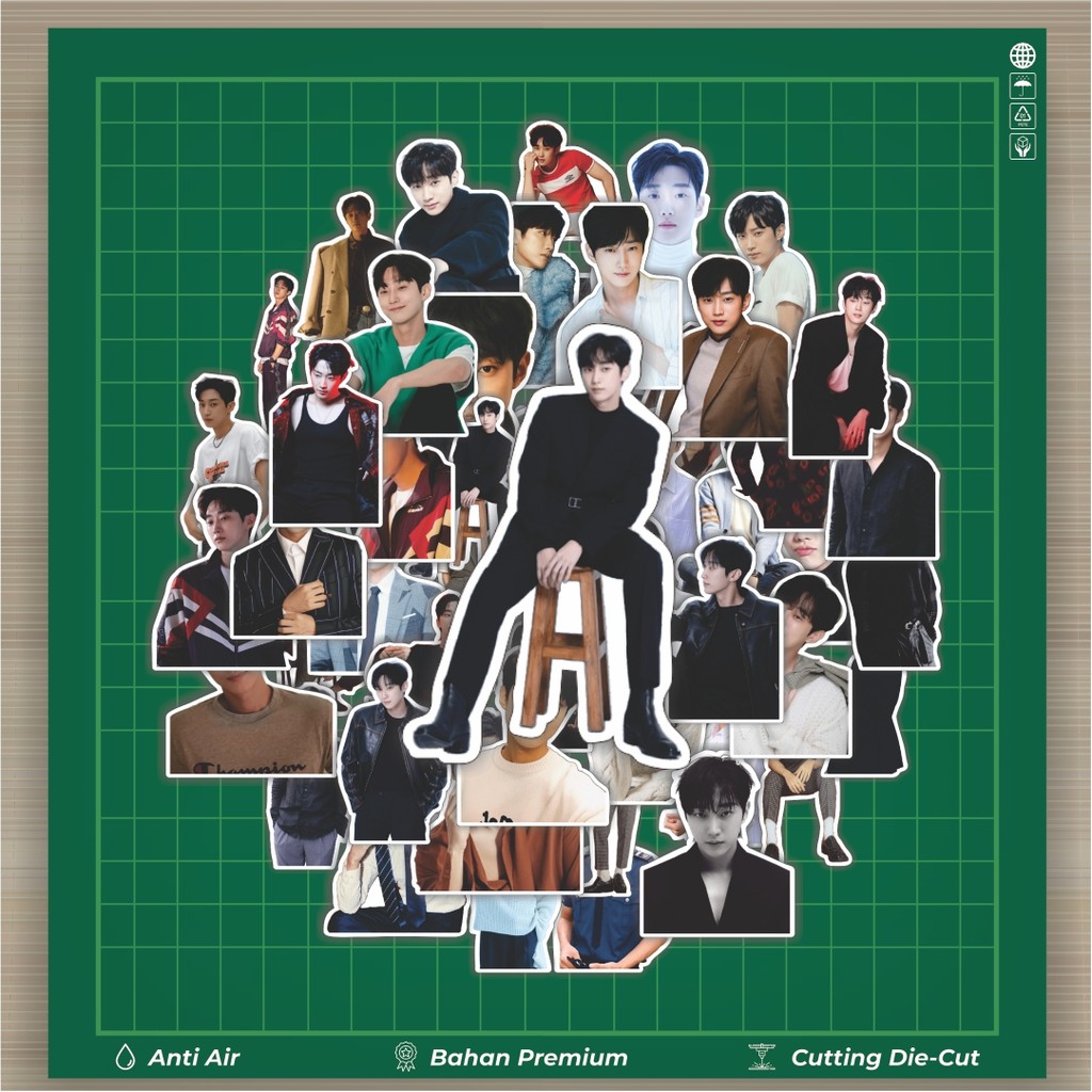 HOT 50 PCS Stiker Jung Jinyoung Stiker Fashion Cars Decal Dingin Kartu Album Custom Vinyl Anti Air- 