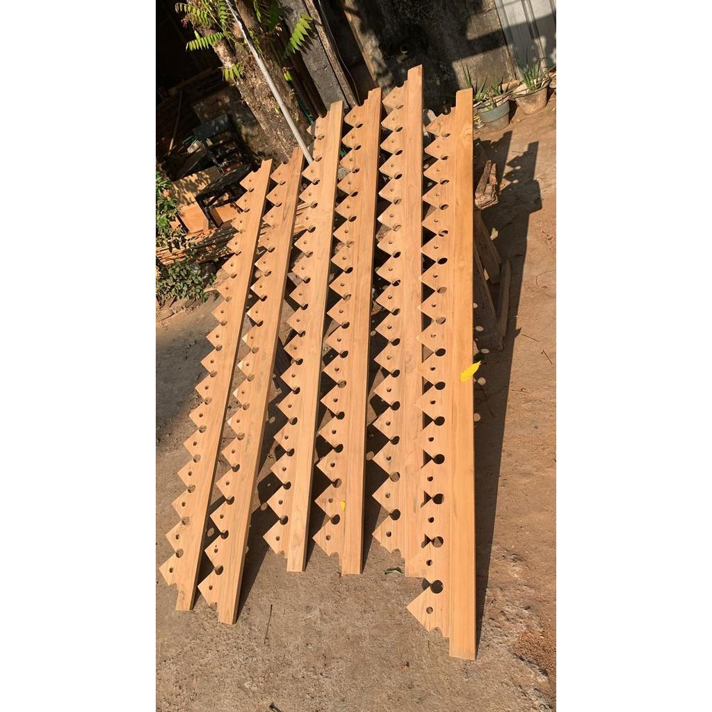 LISPLANG UKIRAN KAYU JATI ORNAMEN JOGLO