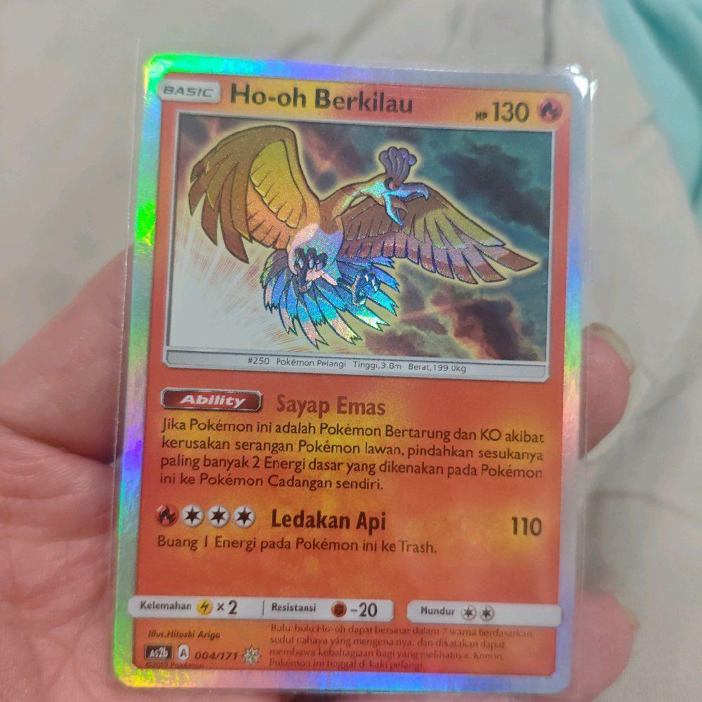 Ho-oh Berkilau as2b 004/171 Kartu Pokemon TCG Original
