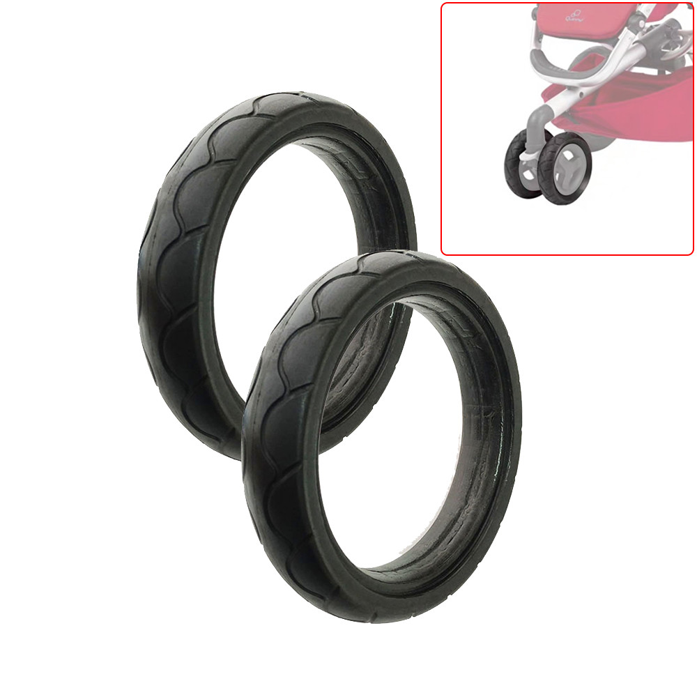 Stroller Wheel Tire For Quinny Buzz Xtra Front Wheel Customized PU Trye Cover Tubeless Y Replacement