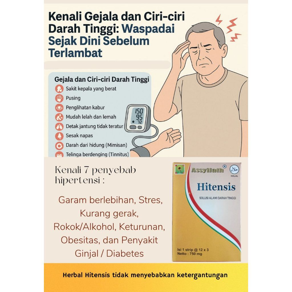 HITENSIS HERBAL DARAH TINGGI OBAT DARAH TINGGI HERBAL DARAH TINGGI HIPERTENSI PENURUN DARAH TINGGI