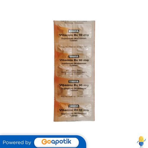 Vitamin B6 Trifa 10 Mg Strip 10 Tablet